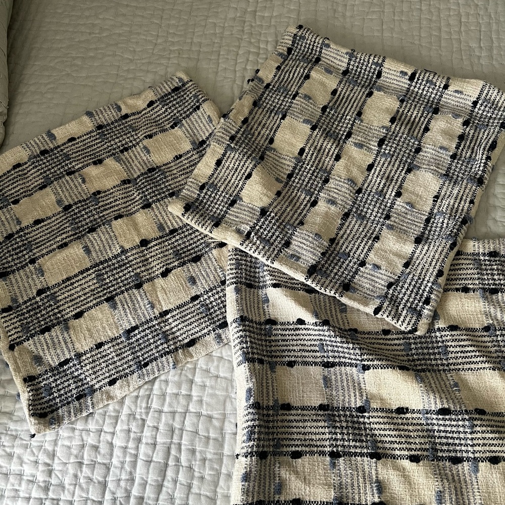 Anthropologie Ezra Plaid Pillow cases